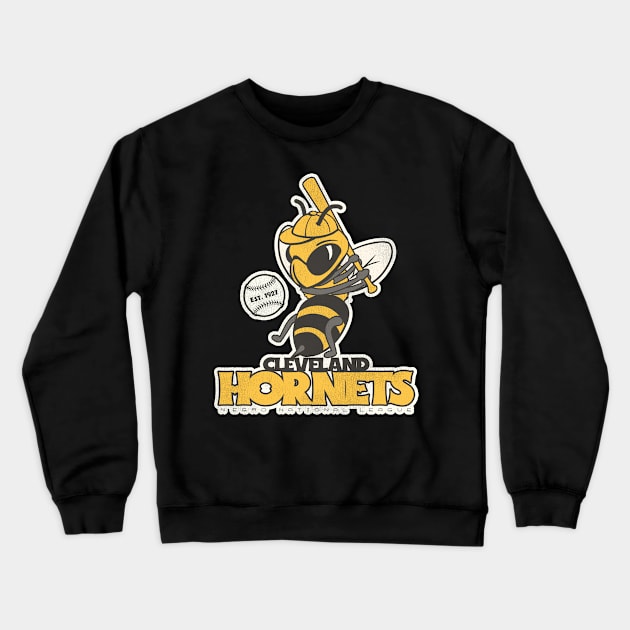 Defunct Cleveland Hornets Baseball Team Crewneck Sweatshirt by Defunctland